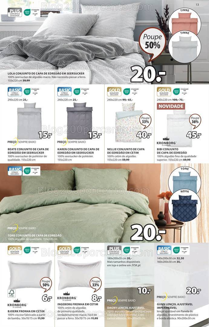 Antevisão Folheto JYSK Promoções de 31 agosto a 6 setembro