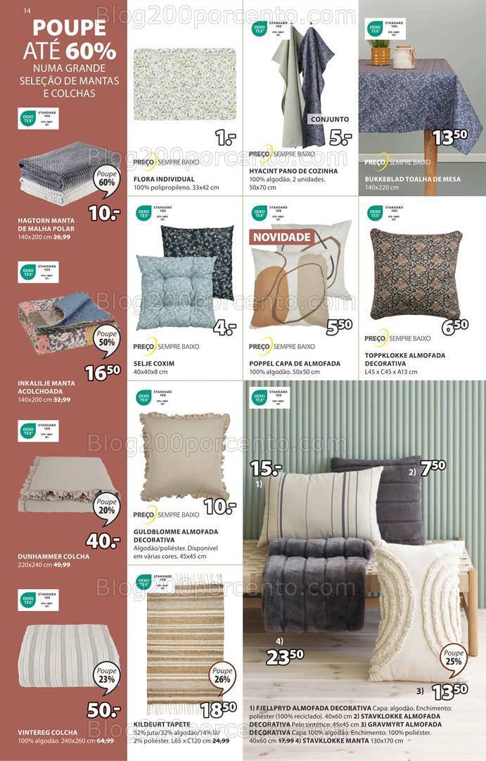 Antevisão Folheto JYSK Promoções de 31 agosto a 6 setembro