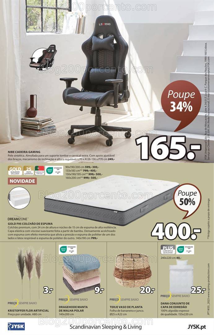 Antevisão Folheto JYSK Promoções de 31 agosto a 6 setembro