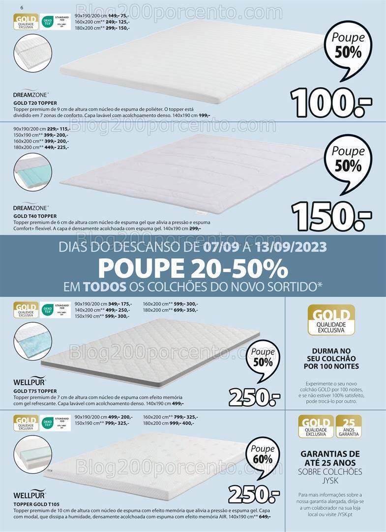 Antevisão Folheto JYSK Promoções de 7 setembro a 18 outubro