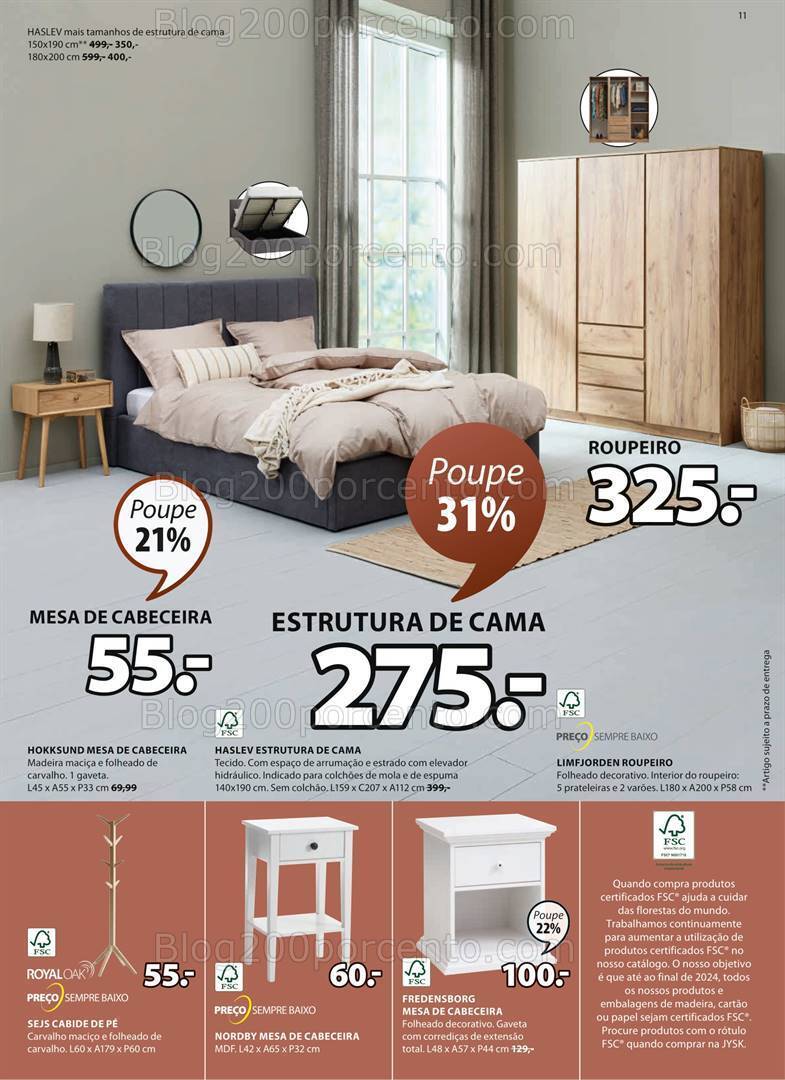 Antevisão Folheto JYSK Promoções de 7 setembro a 18 outubro