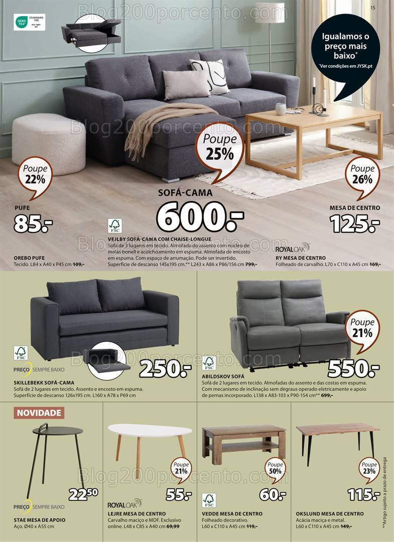 Antevisão Folheto JYSK Promoções de 7 setembro a 18 outubro