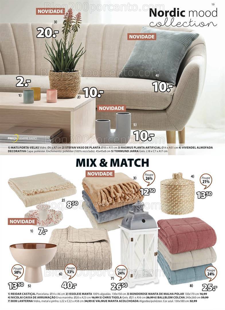 Antevisão Folheto JYSK Promoções de 7 setembro a 18 outubro