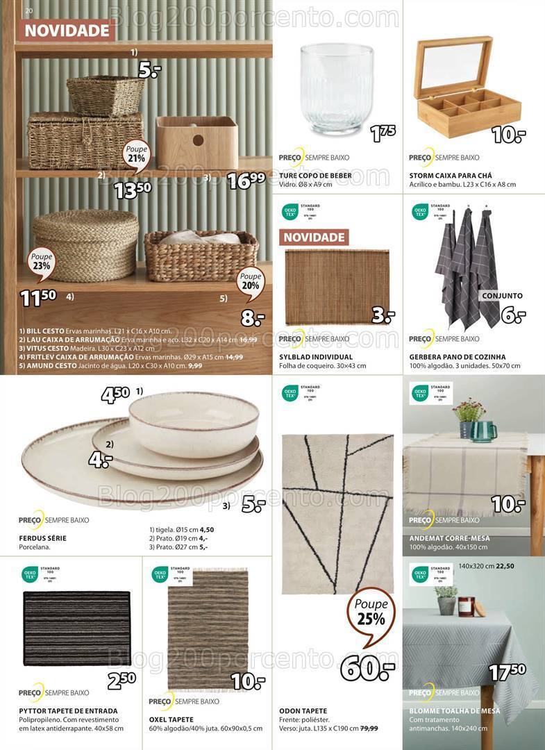 Antevisão Folheto JYSK Promoções de 7 setembro a 18 outubro