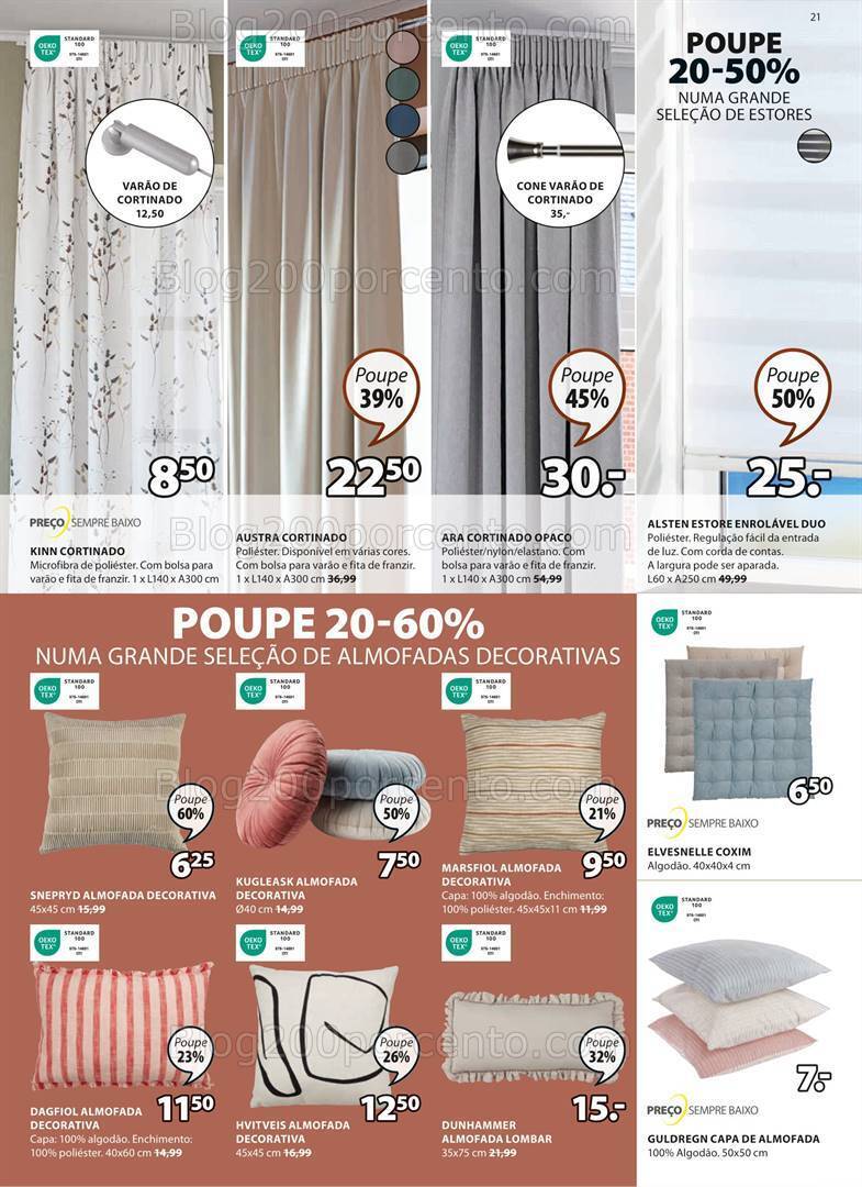 Antevisão Folheto JYSK Promoções de 7 setembro a 18 outubro