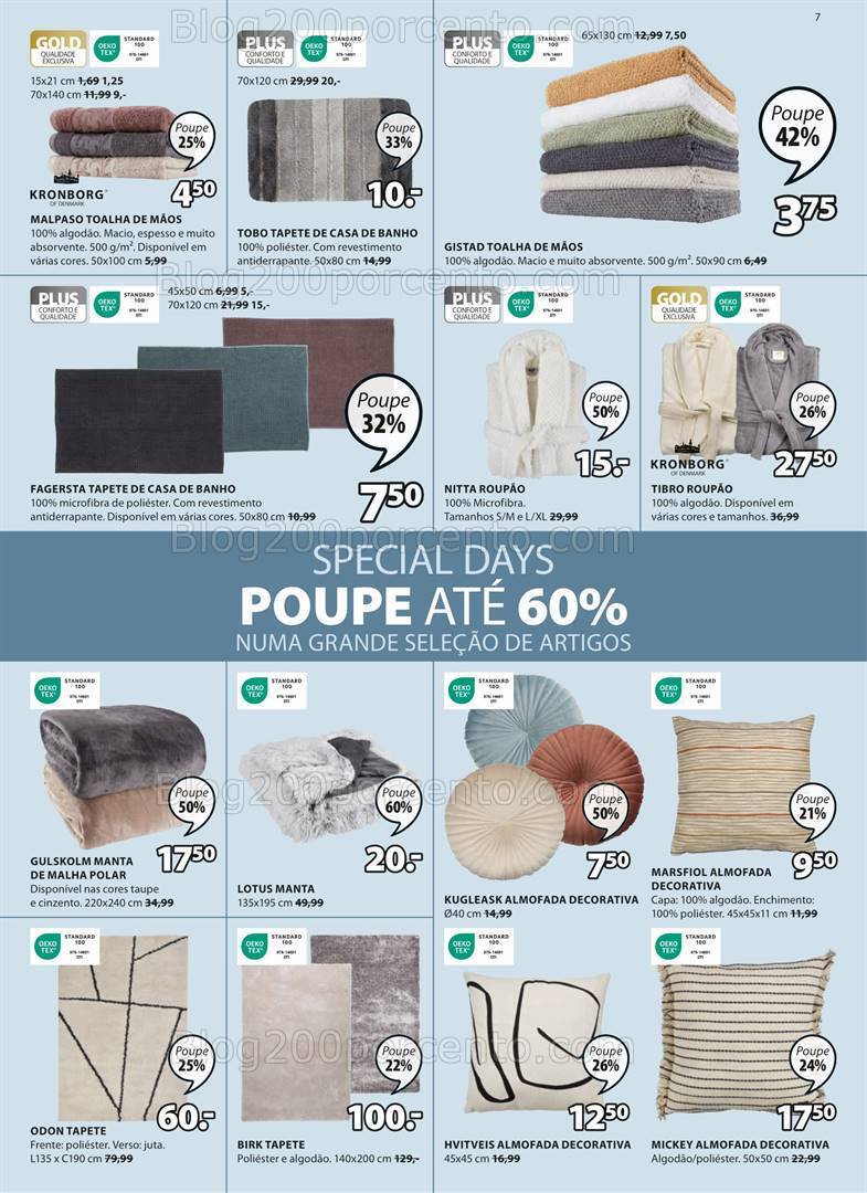 Antevisão Folheto JYSK Promoções de 21 setembro a 18 outubro