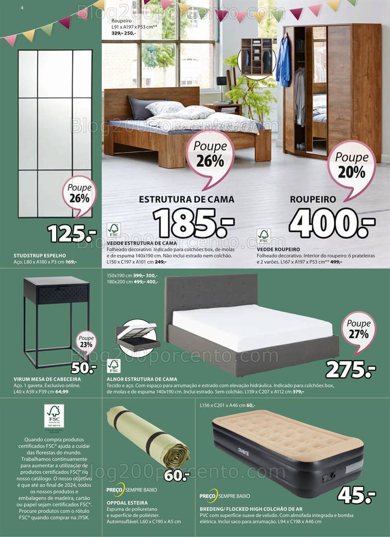 Antevisão Folheto JYSK Promoções de 28 setembro a 18 outubro