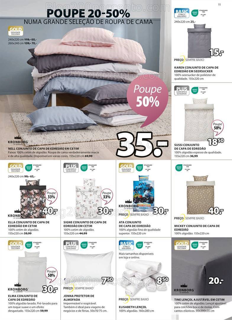 Antevisão Folheto JYSK Promoções de 28 setembro a 18 outubro