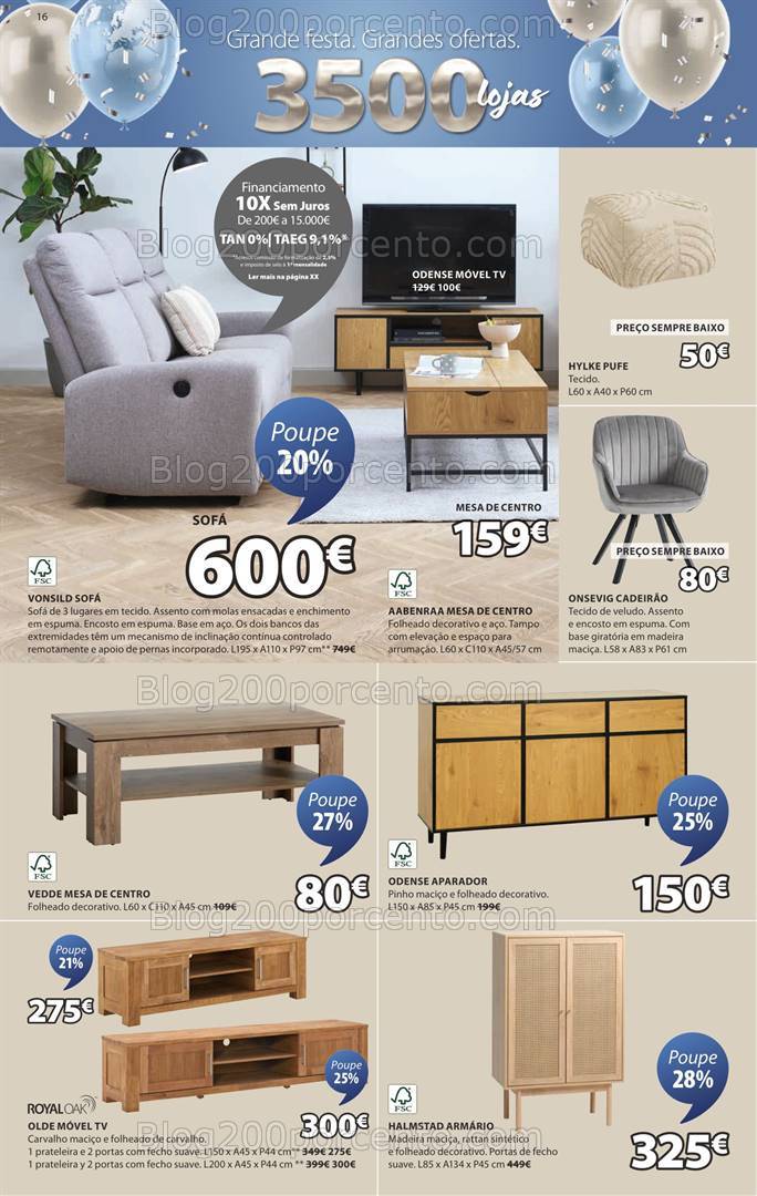 Antevisão Folheto JYSK Promoções de 26 setembro a 16 outubro