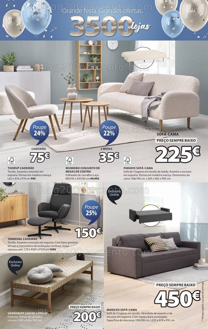 Antevisão Folheto JYSK Promoções de 26 setembro a 16 outubro