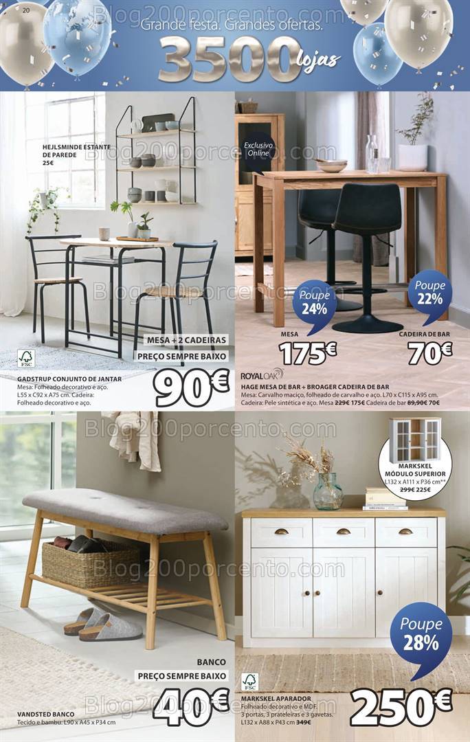 Antevisão Folheto JYSK Promoções de 26 setembro a 16 outubro