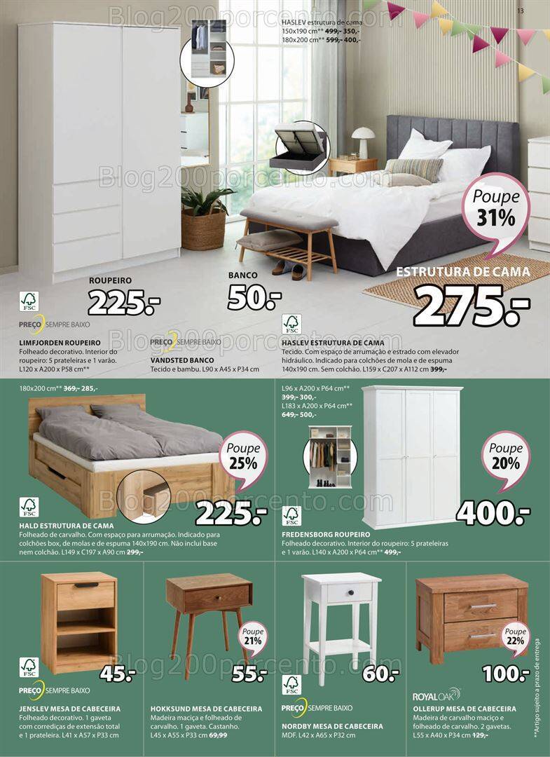 Antevisão Folheto JYSK Promoções de 5 a 18 outubro