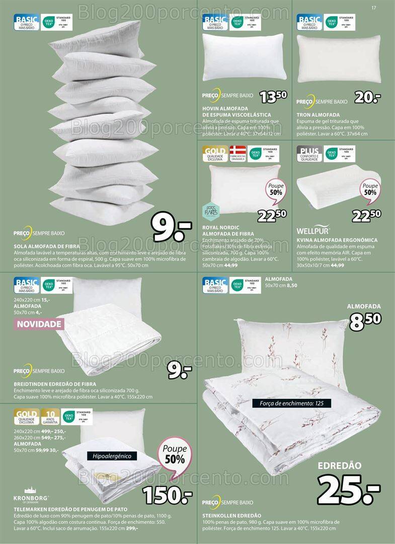 Antevisão Folheto JYSK Promoções de 5 a 18 outubro