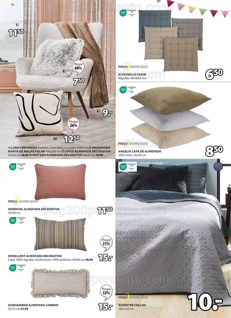 Antevisão Folheto JYSK Promoções de 5 a 18 outubro