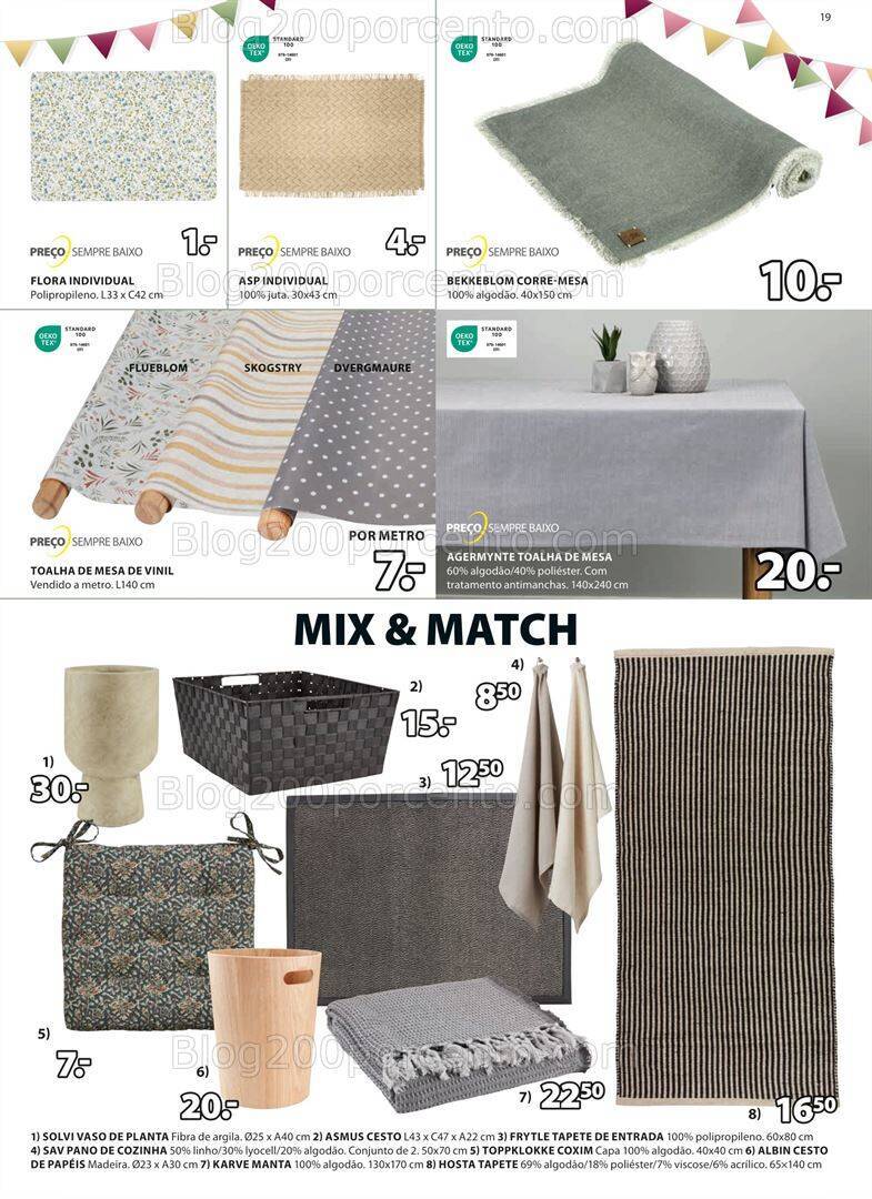 Antevisão Folheto JYSK Promoções de 5 a 18 outubro