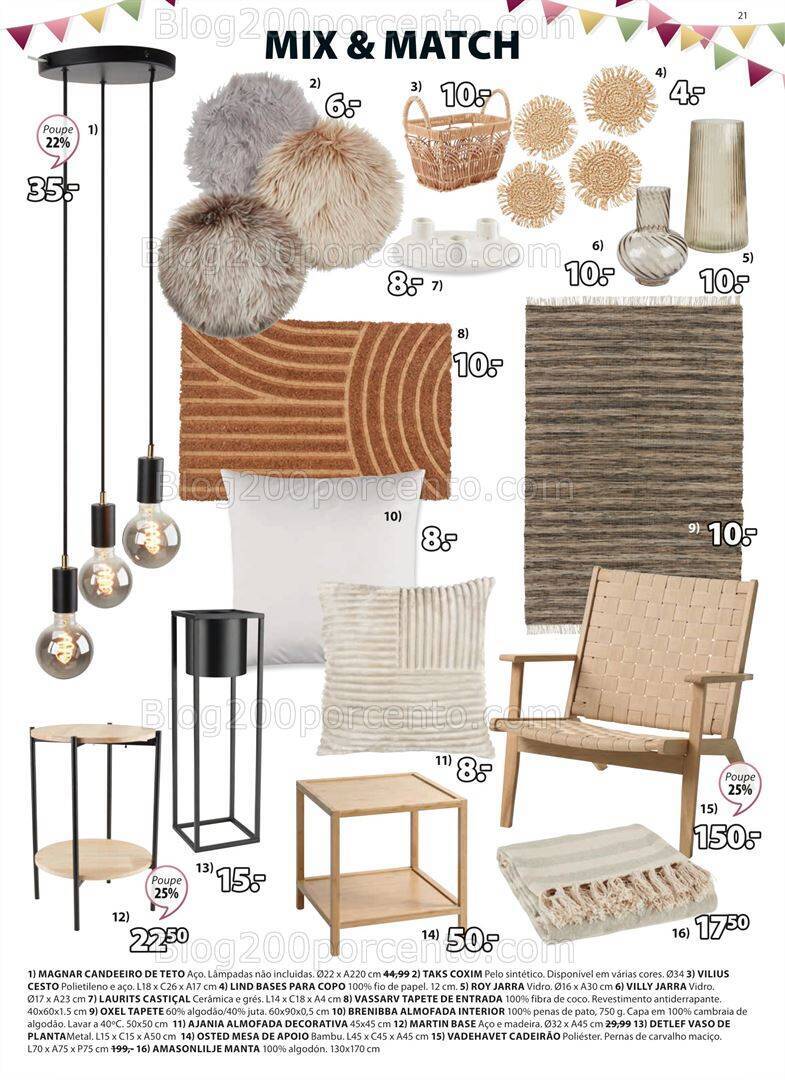 Antevisão Folheto JYSK Promoções de 5 a 18 outubro