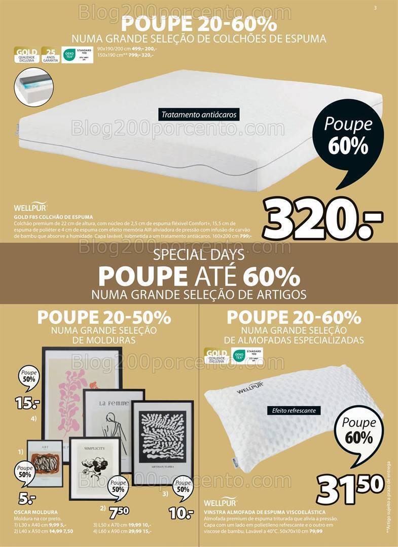 Antevisão Folheto JYSK Promoções até 18 outubro