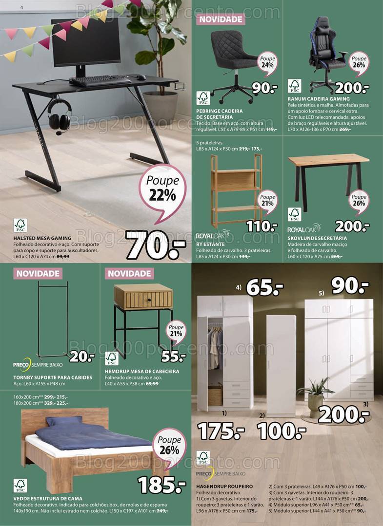 Antevisão Folheto JYSK Promoções até 18 outubro