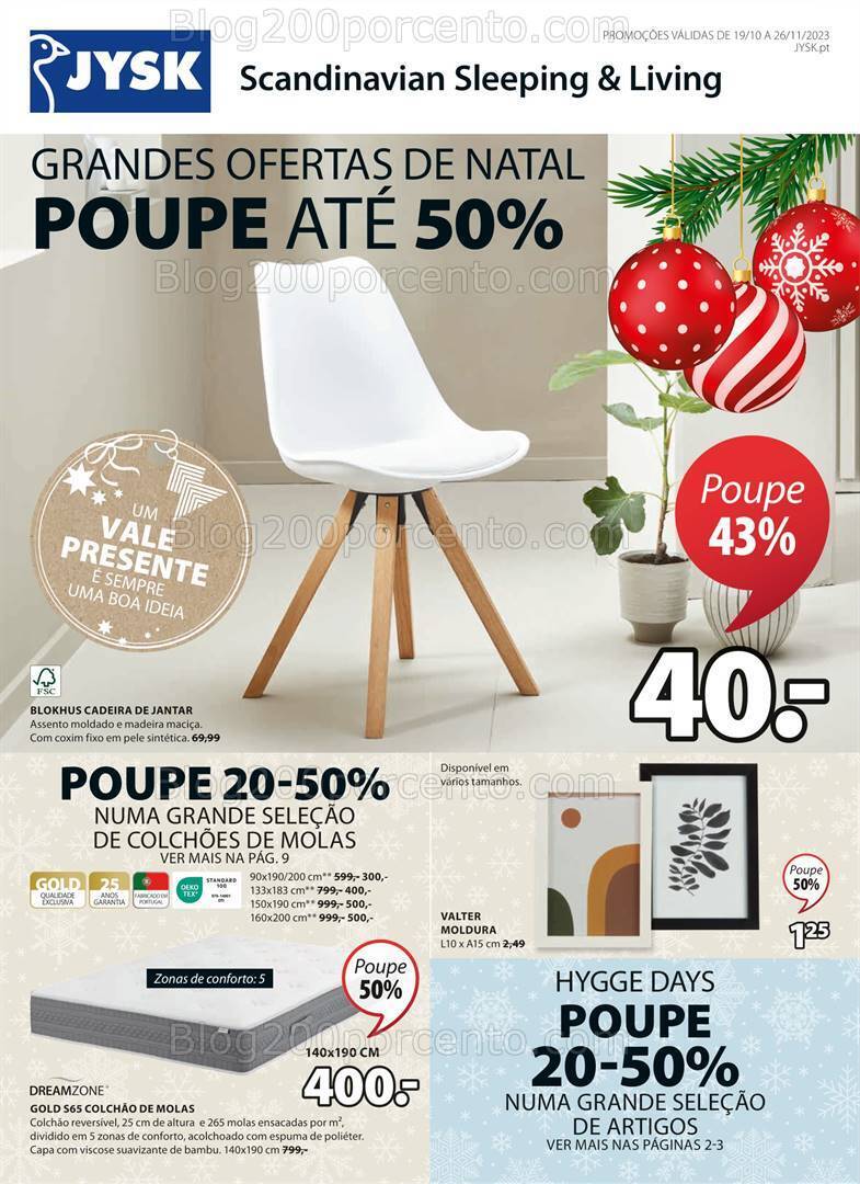 Antevisão Folheto JYSK Promoções de 19 outubro a 21 novembro