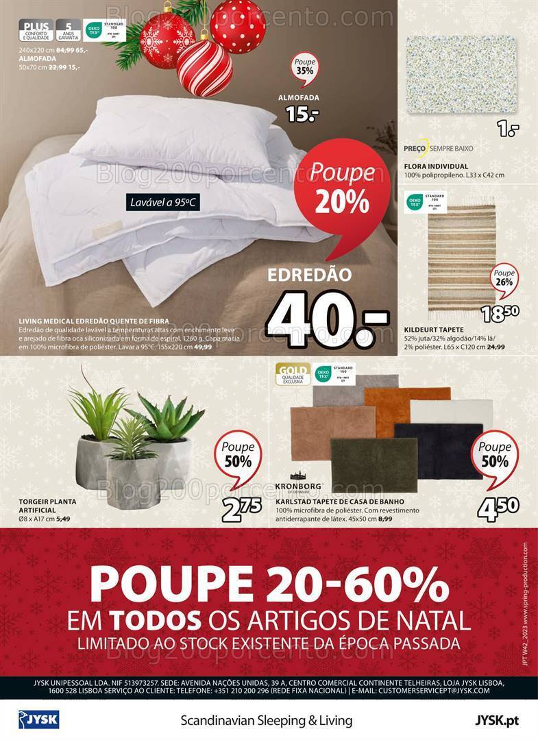 Antevisão Folheto JYSK Promoções de 19 outubro a 21 novembro