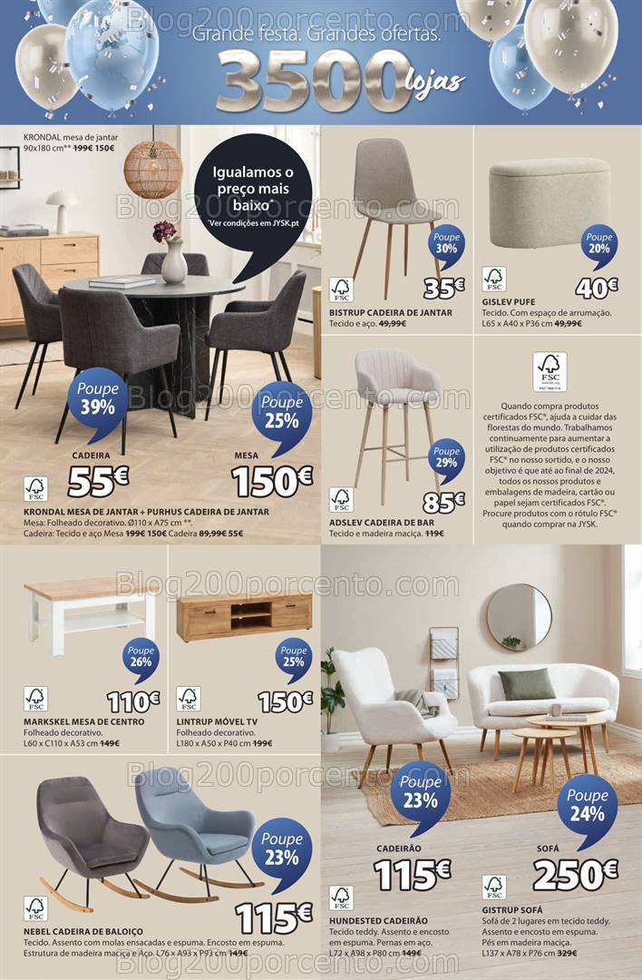 Antevisão Folheto JYSK Promoções de 17 outubro a 1 dezembro
