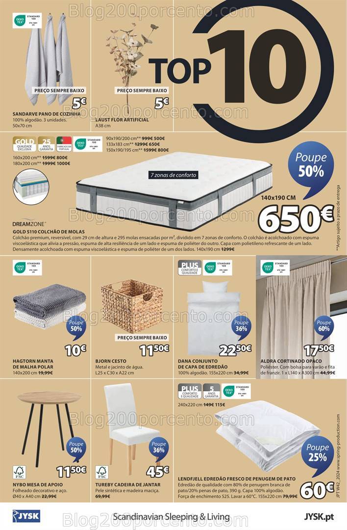 Antevisão Folheto JYSK Promoções de 17 outubro a 1 dezembro