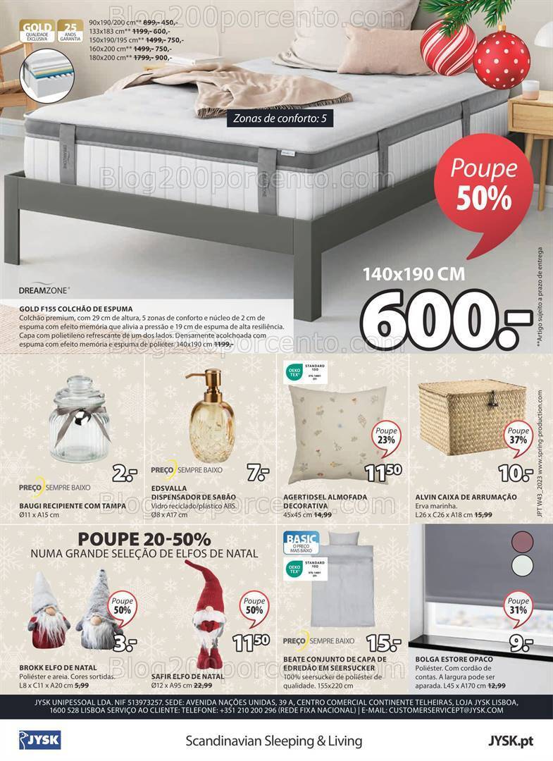 Antevisão Folheto JYSK Promoções de 26 outubro a 26 novembro