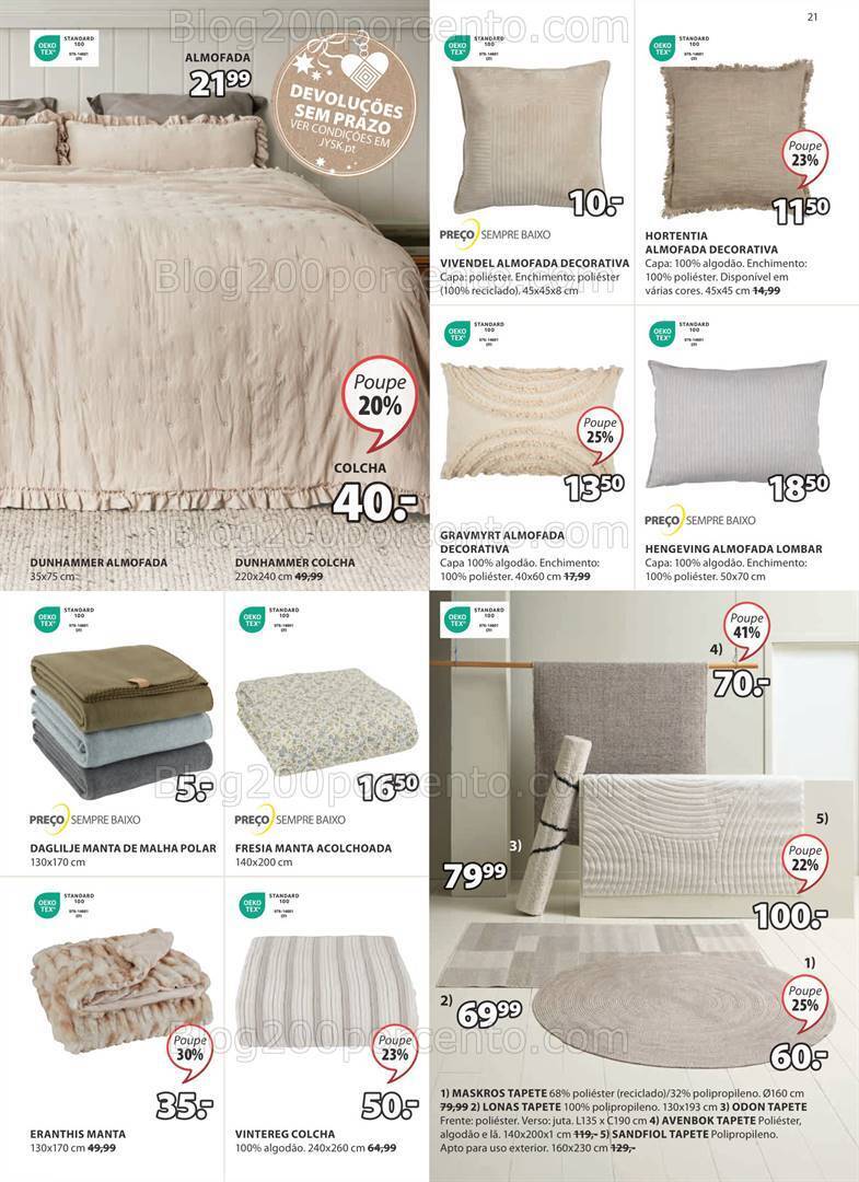 Antevisão Folheto JYSK Promoções de 2 a 26 novembro