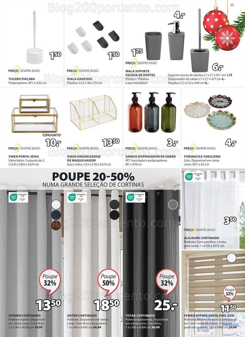 Antevisão Folheto JYSK Promoções de 2 a 26 novembro