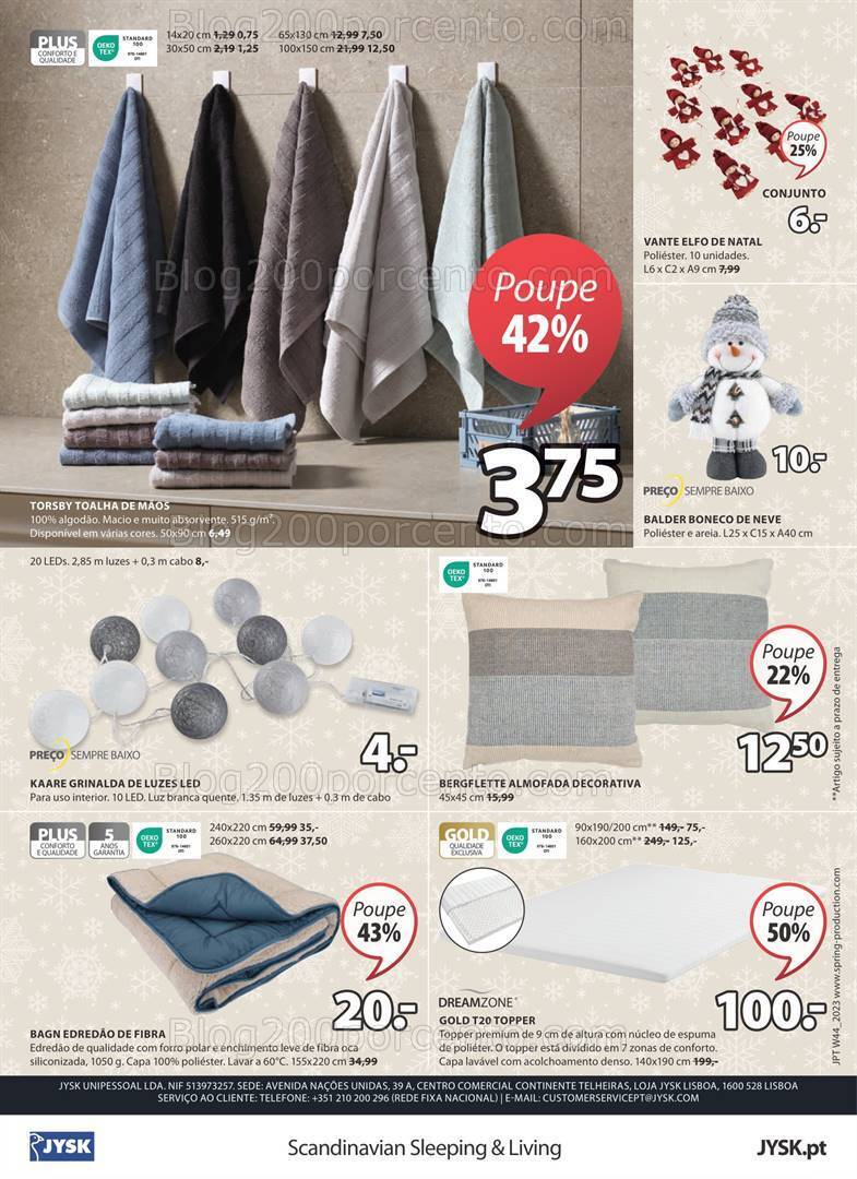 Antevisão Folheto JYSK Promoções de 2 a 26 novembro