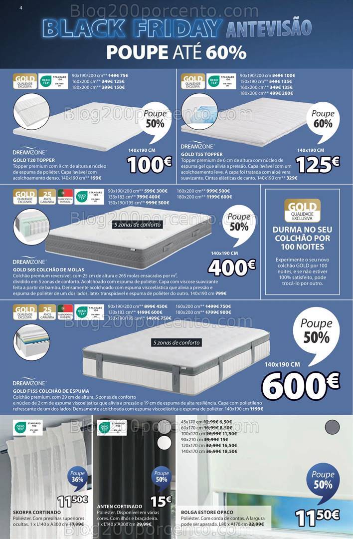 Antevisão Folheto JYSK Black Friday Promoções de 14 novembro a 2 dezembro