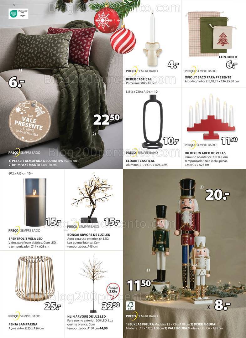 Antevisão Folheto JYSK Natal Promoções até 27 dezembro