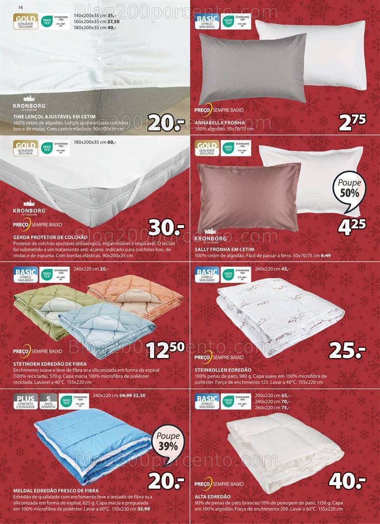 Antevisão Folheto JYSK Natal Promoções até 27 dezembro