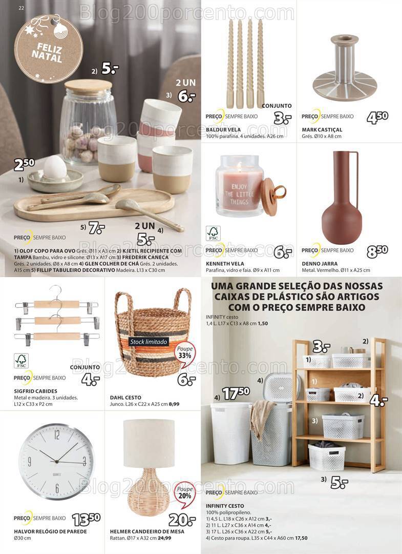 Antevisão Folheto JYSK Natal Promoções até 27 dezembro