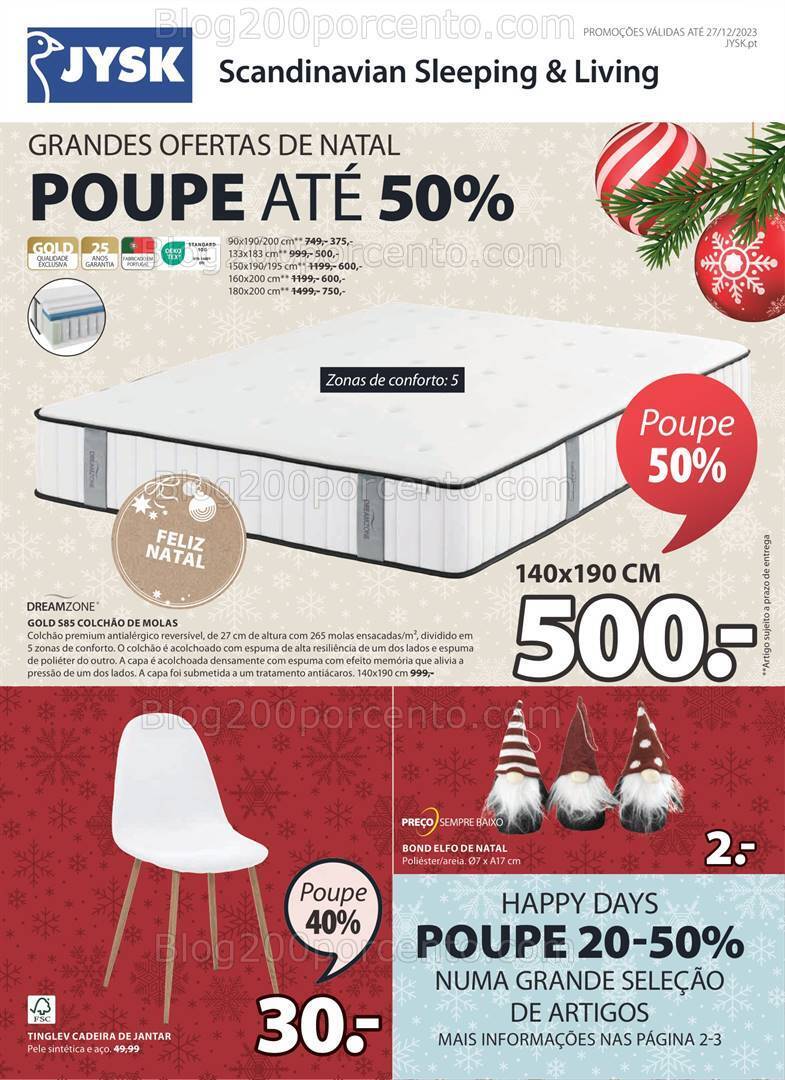 Antevisão Folheto JYSK Promoções a partir de 27 dezembro