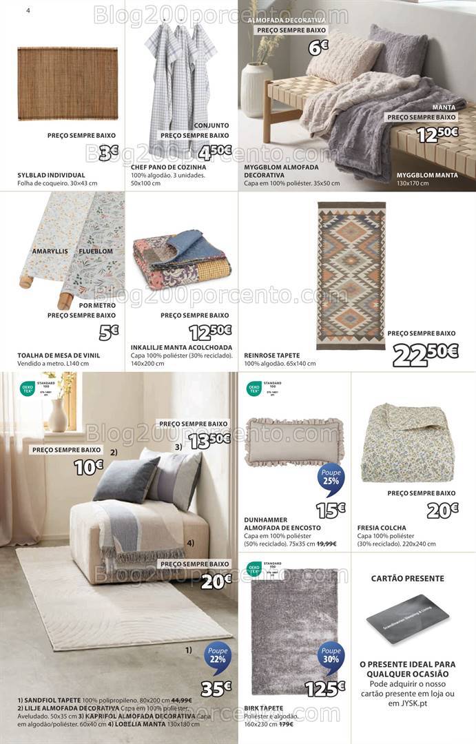 Antevisão Folheto JYSK Natal Promoções de 12 dezembro a 8 janeiro