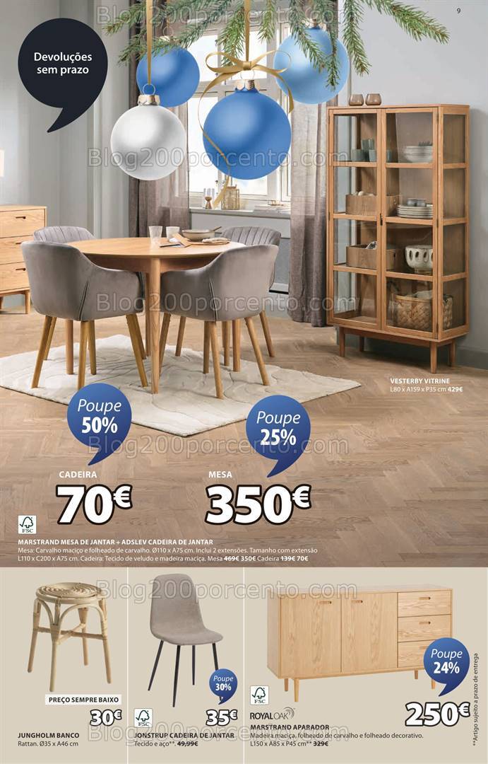 Antevisão Folheto JYSK Natal Promoções de 12 dezembro a 8 janeiro