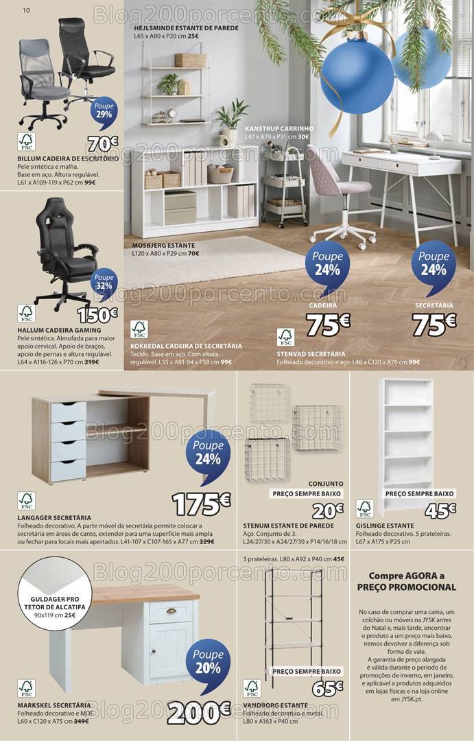 Antevisão Folheto JYSK Natal Promoções de 12 dezembro a 8 janeiro