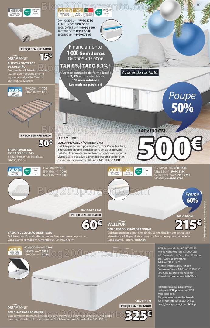 Antevisão Folheto JYSK Natal Promoções de 12 dezembro a 8 janeiro