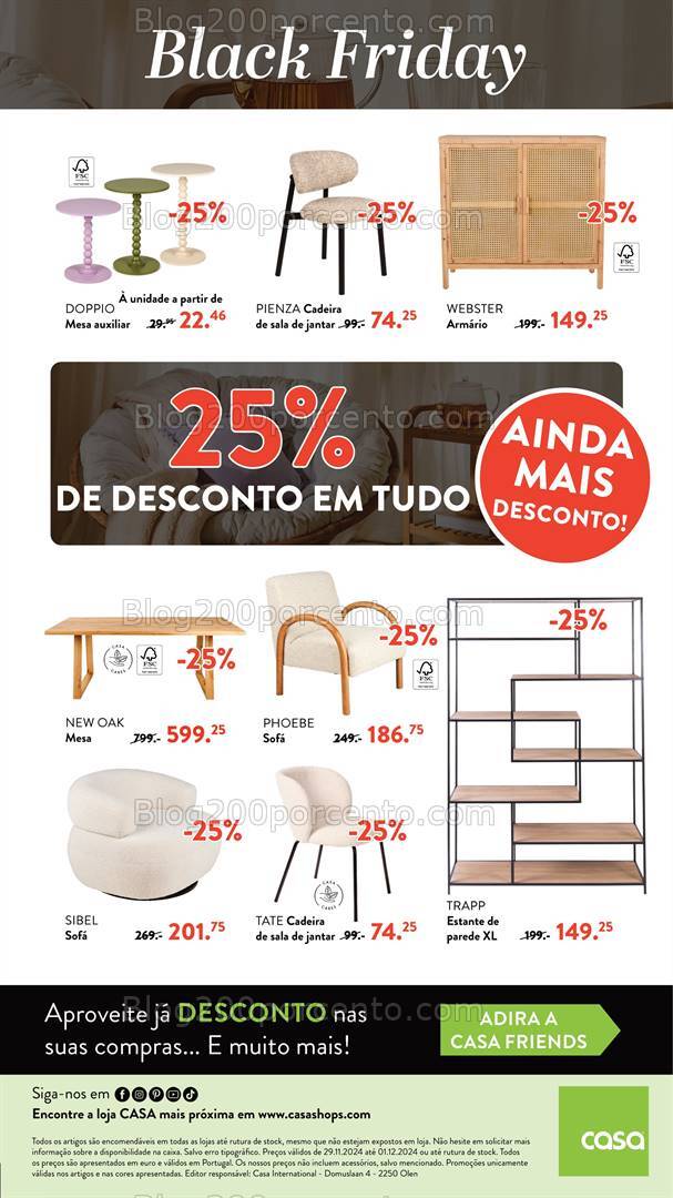 BLACK FRIDAY - Antevisão Folheto CASA Promoções de 29 novembro a 1 dezembro
