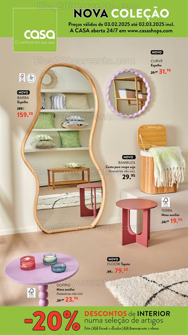 Antevisão Folheto CASA Nova Coleção Promoções de 3 fevereiro a 2 março