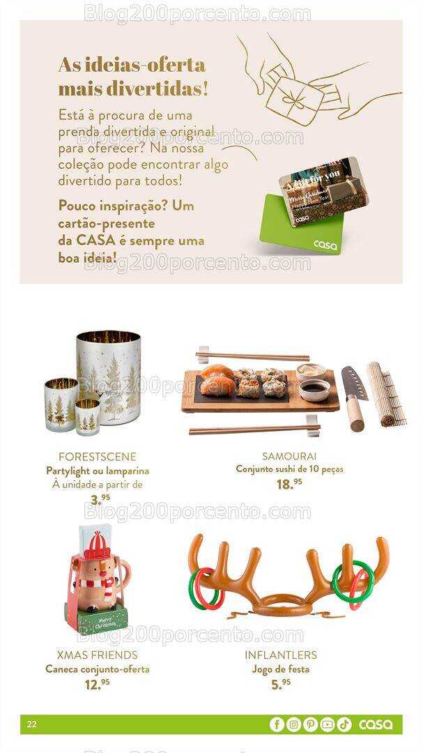 Antevisão Folheto CASA Natal Promoções de 5 outubro a 31 dezembro