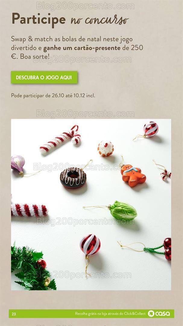 Antevisão Folheto CASA Natal Promoções de 5 outubro a 31 dezembro