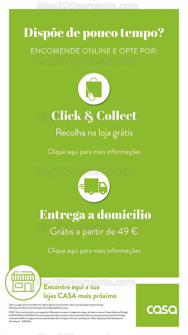 Antevisão Folheto CASA Natal Promoções de 5 outubro a 31 dezembro