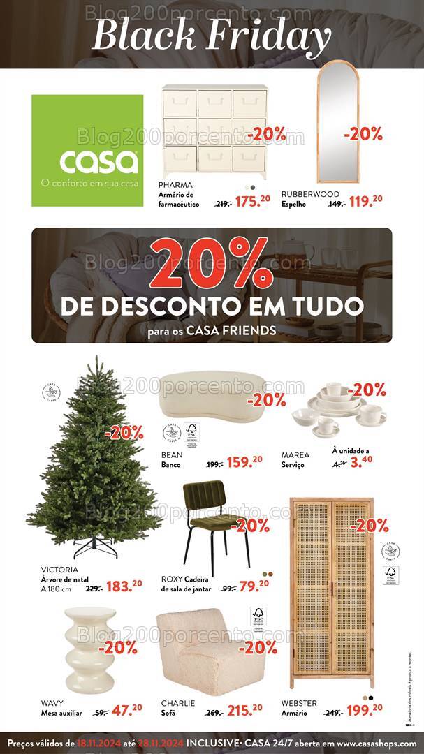 Antevisão Folheto CASA Black Friday Promoções de 18 a 28 novembro
