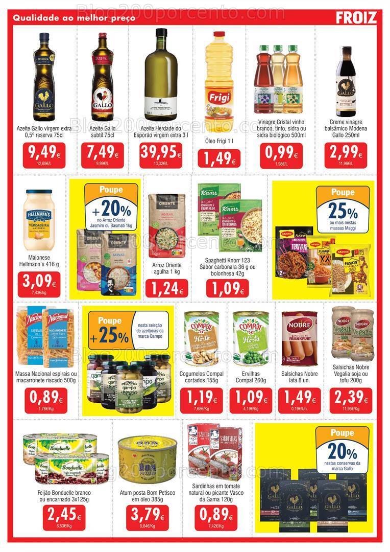 Antevisão Folheto FROIZ Promoções até 3 abril