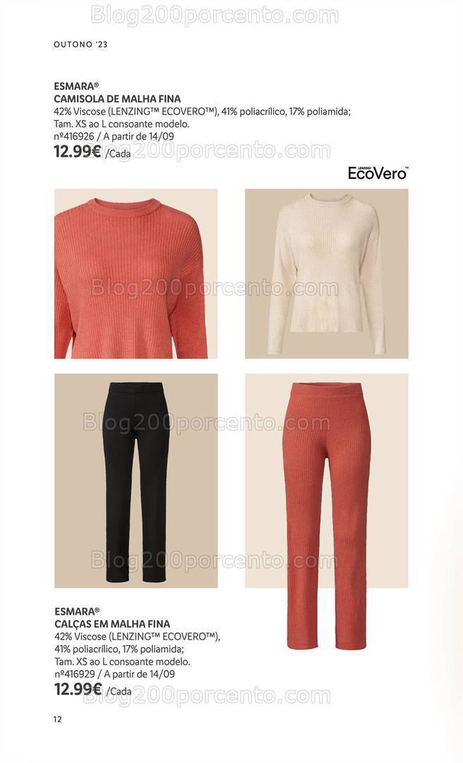 Antevisão Folheto LIDL Moda Outono - Inverno Promoções a partir de 14 setembro