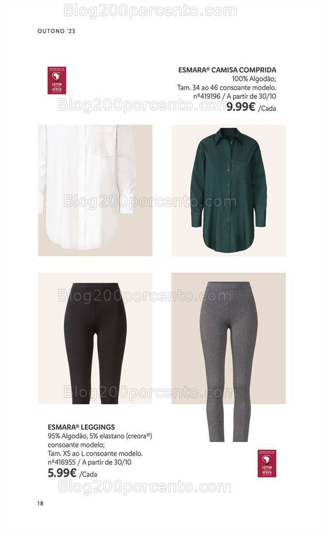 Antevisão Folheto LIDL Moda Outono - Inverno Promoções a partir de 14 setembro