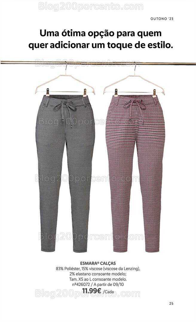 Antevisão Folheto LIDL Moda Outono - Inverno Promoções a partir de 14 setembro