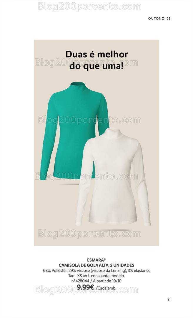 Antevisão Folheto LIDL Moda Outono - Inverno Promoções a partir de 14 setembro